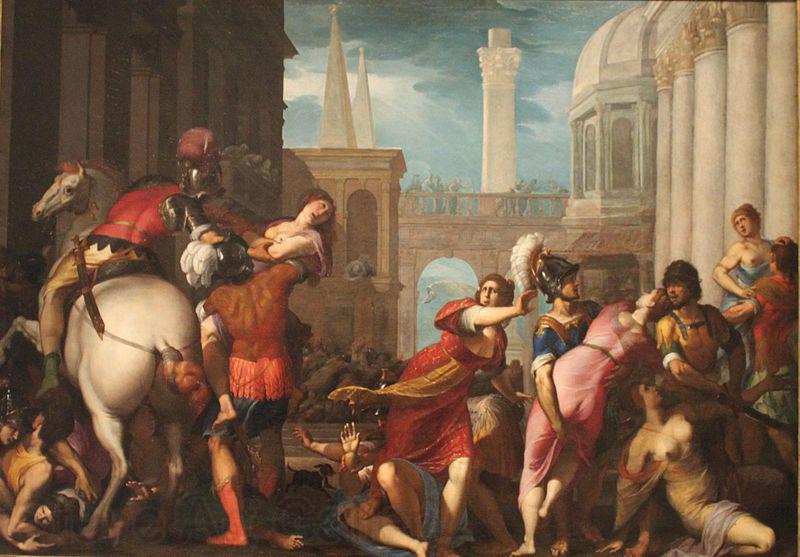 Jacopo Ligozzi Rape of the Sabine Woment Spain oil painting art